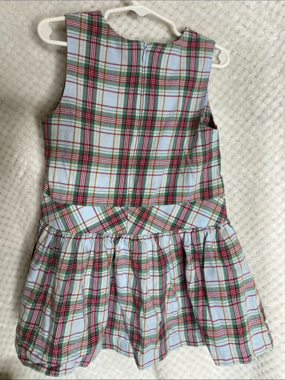 Bella Bliss Soft Cotton Plaid Sleeveless Dress